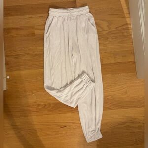 White Dippin Daisys Terry Joggers